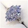 Image 4 : Silver Tanzanite(1.9ct) Ring (~Size 6.75)(Ring is resizable for $40), Suggested Retail Value $400