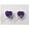 Image 1 : Silver Amethyst(0.8ct) Earrings, Suggested Retail Value $150