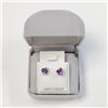 Image 5 : Silver Amethyst(0.8ct) Earrings, Suggested Retail Value $150