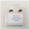 Image 2 : 14K Yellow Gold Screwback Earrings, Made in Canada, Suggested Retail Value $200