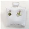 Image 3 : 10K Yellow Gold Peridot(0.4ct) Diamond(0.06ct) Earrings, Made in Canada, Suggested Retail Value $400