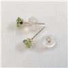 Image 2 : 10K Yellow Gold Peridot Earrings, Made in Canada, Suggested Retail Value $160