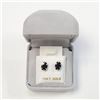 Image 5 : 10K Yellow Gold Sapphire(2.2ct) Earrings, Made in Canada, Suggested Retail Value $400