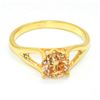 Image 1 : Gold plated Silver Moissanite(1.45ct) Gold Rhodium Plated Ring (~weight 3.2g)