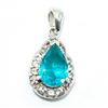 Image 1 : Silver Swiss Blue Quartz(3.6ct) Hand Made Pendant (~weight 4.05g)