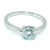 Image 1 : Silver Moissanite(0.95ct) Rhodium Plated Ring (~weight 2.5g)