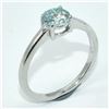 Image 3 : Silver Moissanite(0.95ct) Rhodium Plated Ring (~weight 2.5g)