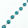 Image 2 : Silver Blue Copper Turquoise(21.6ct) Rhodium Plated Bracelet (~weight 14.65g)