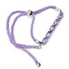 Image 3 : Silver Amethyst(4.5ct) Rhodium Plated Trhead Adjustable Bracelet (~weight 5.5g)