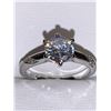 Image 2 : Vera Wang Styled 1.0 Carat Brilliant cut Solitaire .925 Stamped size 7 Ring