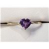 Image 1 : 10K Yellow Gold Amethyst(0.3ct) With A Bypass Shank Ring (~Size 6)(Ring is resizable for $40) (~weig