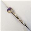 Image 4 : 10K Yellow Gold Amethyst(0.3ct) With A Bypass Shank Ring (~Size 6)(Ring is resizable for $40) (~weig