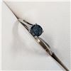 Image 3 : 10K White Gold Diamond(0.32Ct,I1,Intense Blue) With A Bypass Shank, Solitaire Ring (~Size 6.25)(Ring