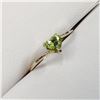 Image 2 : 10K Yellow Gold Peridot(0.43ct) With A Bypass Shank Ring (~Size 6)(Ring is resizable for $40) (~weig
