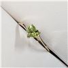 Image 3 : 10K Yellow Gold Peridot(0.43ct) With A Bypass Shank Ring (~Size 6)(Ring is resizable for $40) (~weig