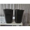Image 1 : Lot of 2 Rubbermaid Commercial Under Desk Trash Bins