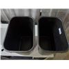 Image 2 : Lot of 2 Rubbermaid Commercial Under Desk Trash Bins