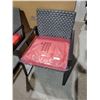 Image 2 : NEW Rattan Style Patio Chair with Red Cushion