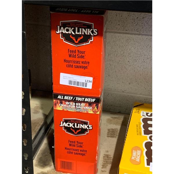 Jack Links Wild Beef Wild Heat Beef Sticks - Full case