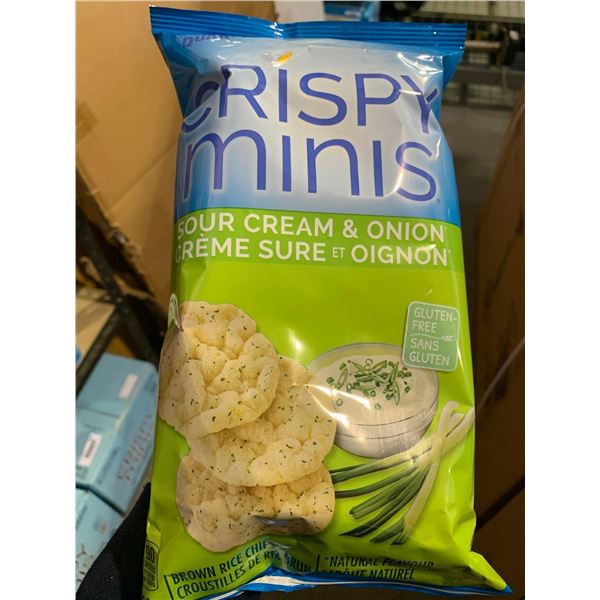 Crispy Mini Sour Cream & Onion Rice Snacks CASE LOT 12x100g