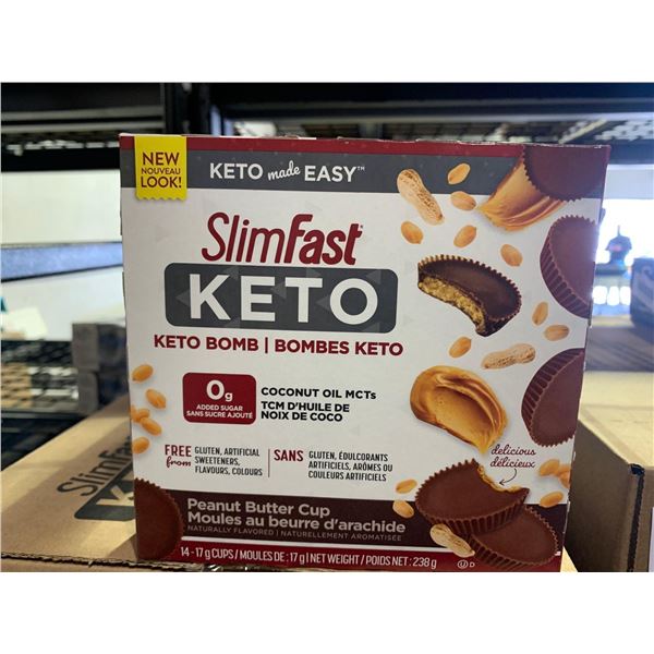 Silm Fast Keto Bomb Peanut Butter Cups Case Lot 12 Boxes