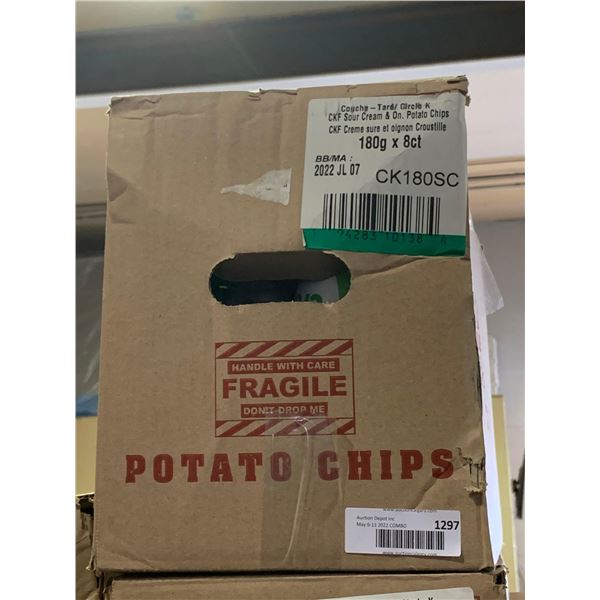 Circle K Sour Cream & Onion Potato CHips 8x180g