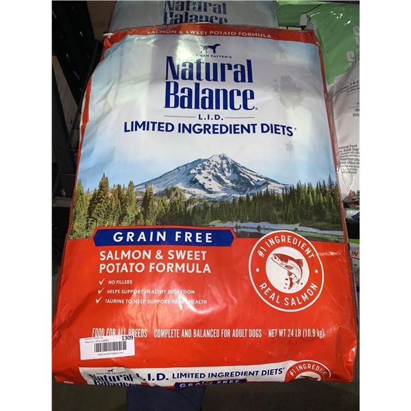 Natural Balance Grain Free Salmon & Sweet Potato Dog Kibble 24 Lbs