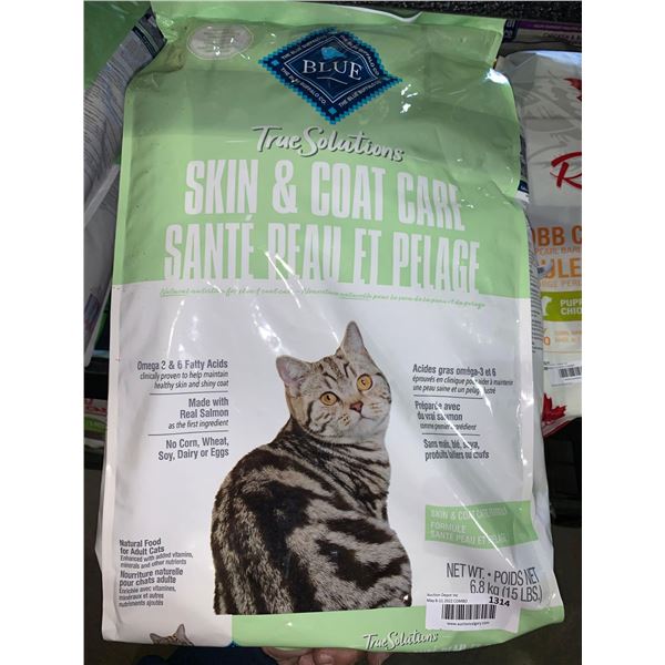 Blue Buffalo True Solutions Skin & Coat Cat Kibble 15 Lbs