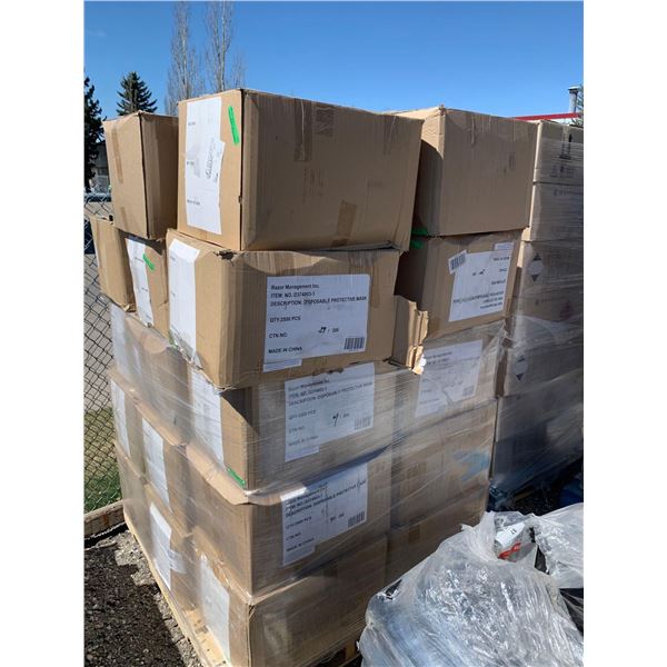 WHOLESALE PALLET LOT - Razor 3 Ply Fce Masks - 28 cases - approx 60,000 units