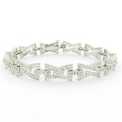 14K Gold 3ct Diamond Bracelet RETAIL $13500 (JEW-1107)
