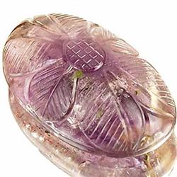 102ct. Ultra Gorgeous Huge Natural Carved African Amethyst RETAIL $1550 (GEM-2636)