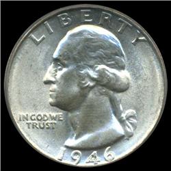 1946 Washington Quarter GEM Graded (COI-3709)