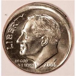 2006 Off Center Broadstruck Dime Error Very Rare (COI-3665)