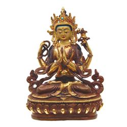 Gilded Tibet Seated Shiva (ANT-527)