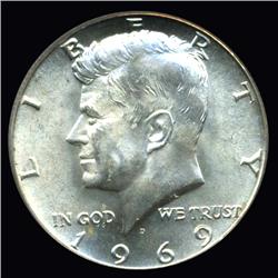 1969D Kennedy Half Graded GEM (COI-3683)
