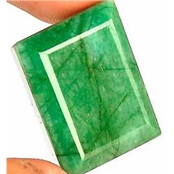 57ct. Rare Huge Collector's Natural S. American Emerald RETAIL $5000 (GEM-2607)