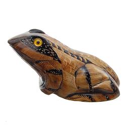 Water Buffalo Horn Scrimshaw Frog RARE (CLB-439)