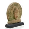 Image 3 : Hand Formed Sandstone Buddha Bust (CLB-176)