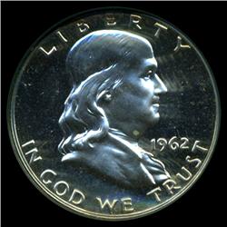 1962 Franklin Half Dollar Proof Super GEM Graded (COI-3880)