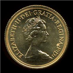 1980 Great Britain Gold Soverign Coin GEM BU (COI-631)