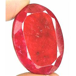 56 Cts Rare Huge Pigeon Blood Red Natural African Ruby RETAIL $4000 (GEM-2776)