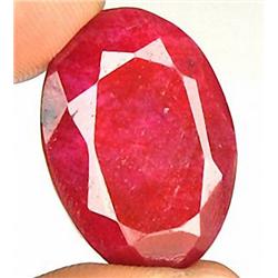 37 Cts Rare Huge Pigeon Blood Red Natural African Ruby RETAIL $1900 (GEM-2780)