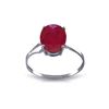 Image 1 : Genuine 3.5 ctw Ruby Ring 14KT White Gold - REF-39X6M