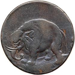 (1672) London Elephant Halfpenny on Tk Planchet Br-186