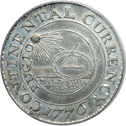 1776 Continental Dollar in Pewter Newman 2-C Rarity-3