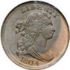 Image 1 : 1804 Bust 1/2C. Plain 4, Stemless NGC MS64BN