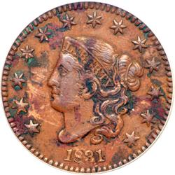 1831 N-5 R4 SEGS graded AU55 Scratches and Corrosion