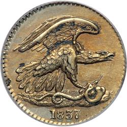 1837 Feuchtwanger Cent Hard Times Token Low-120 Rulau