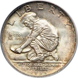 1925-S California 50C PCGS MS66