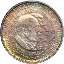 1952 Carver-Washington 50C PCGS MS66